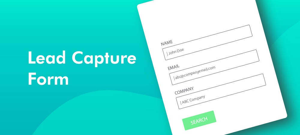Web form capturing lead information